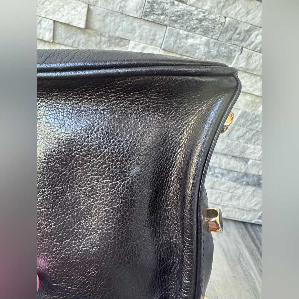 Rebecca Minkoff MAC Leather Black and Gold Handbag ONLY - Picture 17 of 17